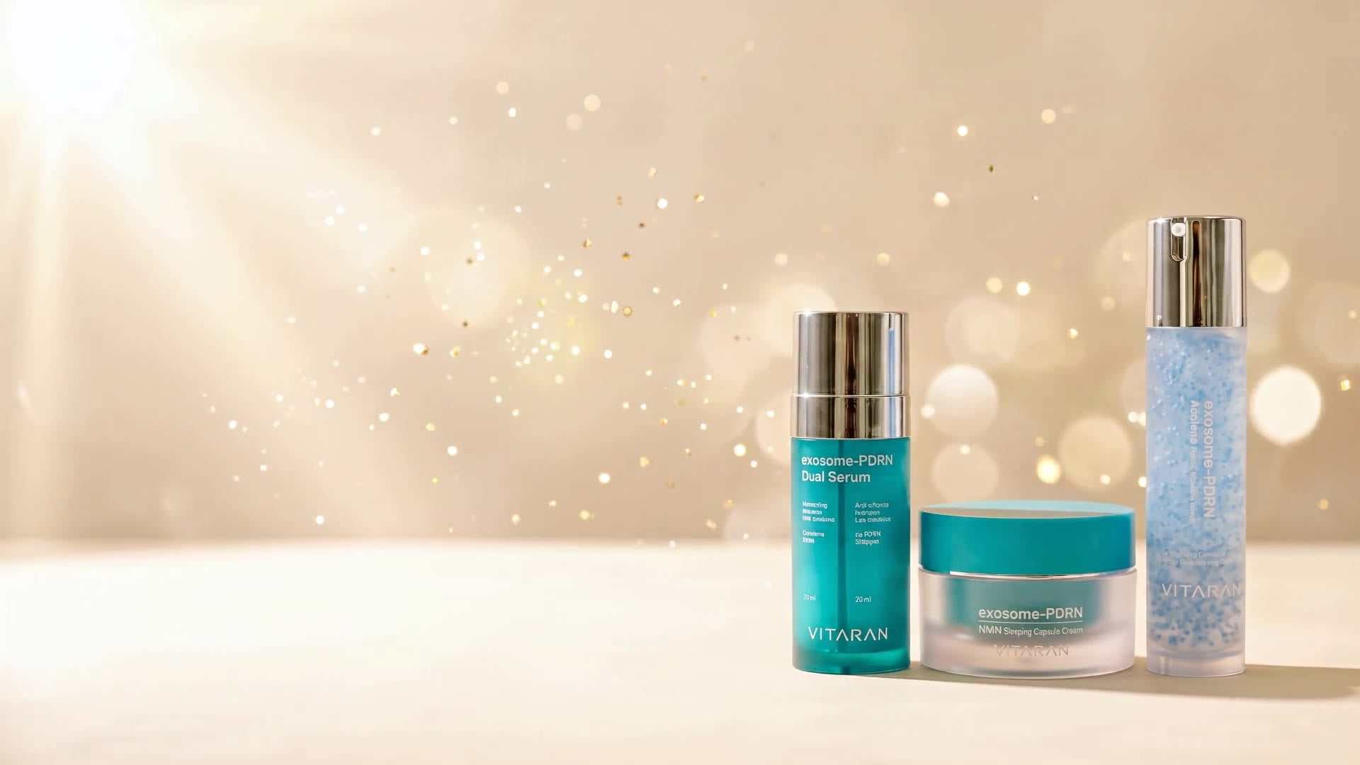 Vitaran 3 Step PDRN set with salmon DNA serums and capsule cream, Korean skincare loved in Australia