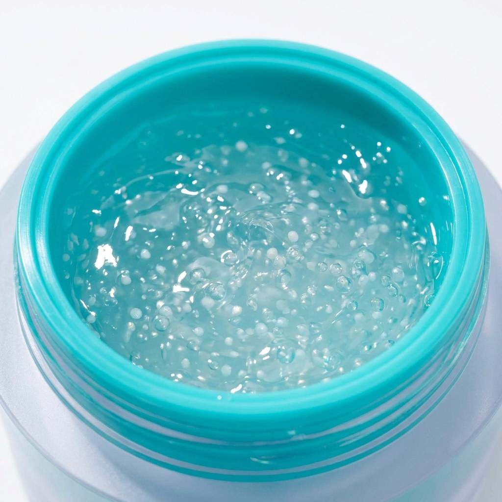 Vitaran exosome PDRN capsule cream shown in jar with soft peaks and a dewy sheen