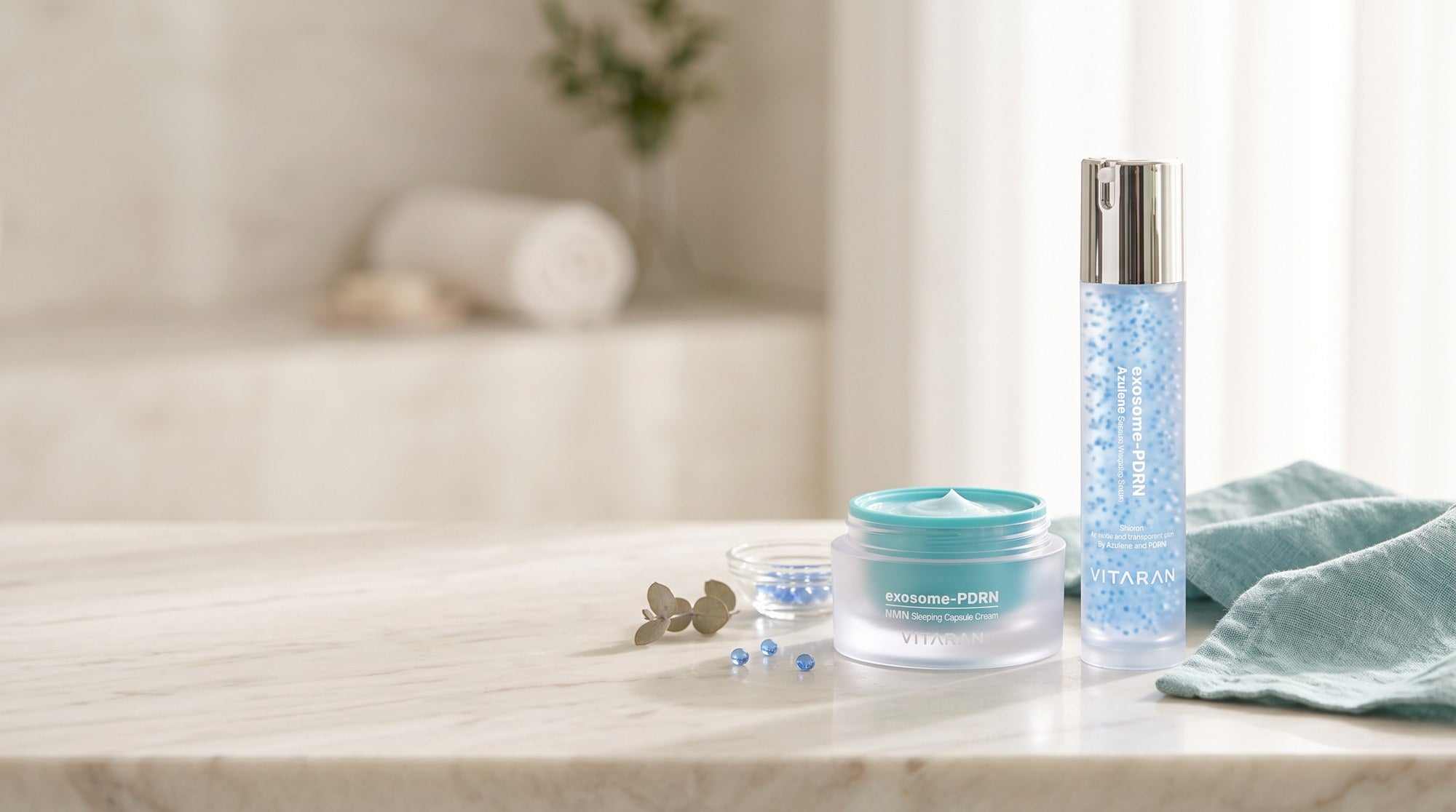 VITARAN Day and Night Duo benefits overview of plumper radiant and nourished looking skin