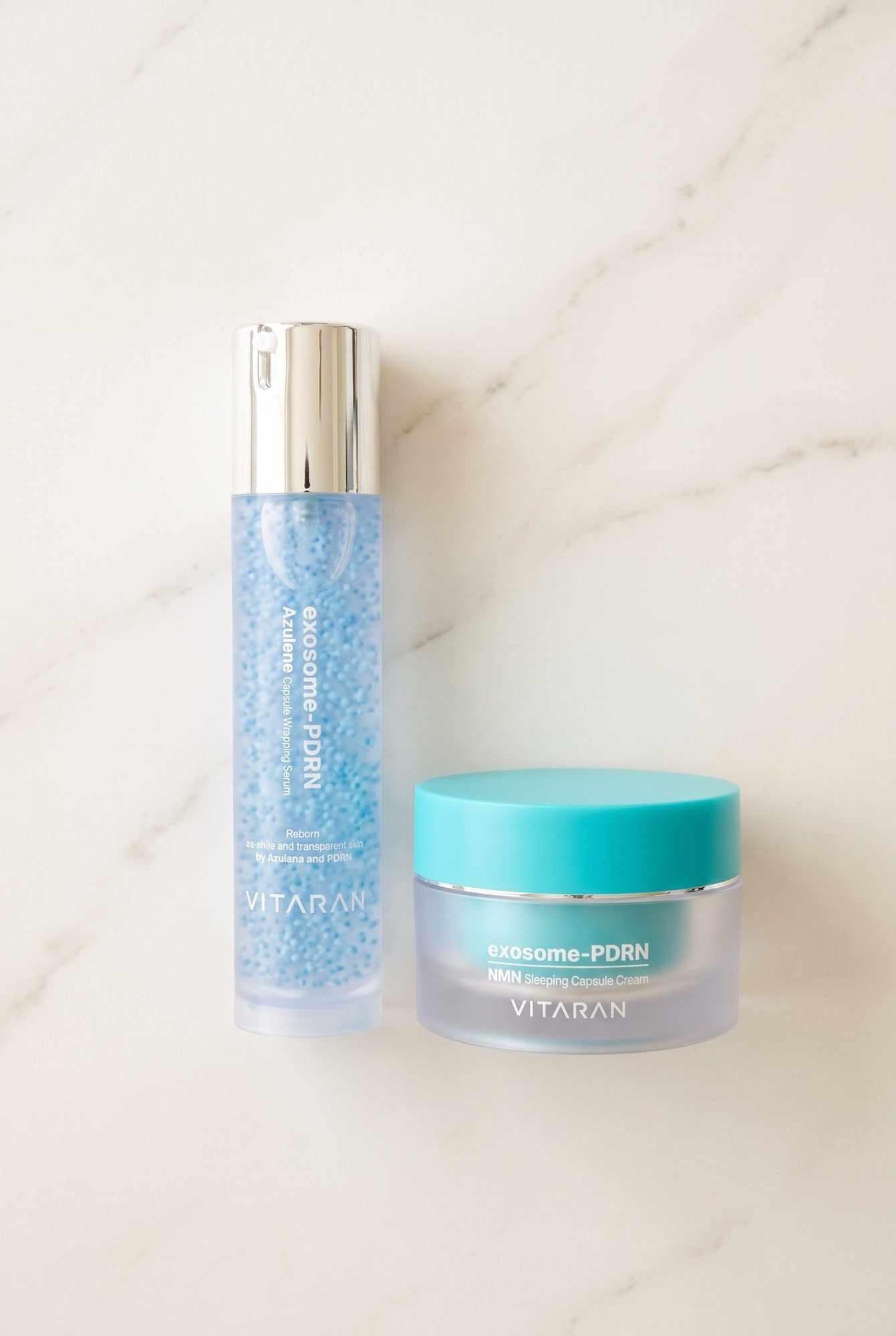 VITARAN Day and Night Duo mobile hero of the exosome skin booster available in Australia