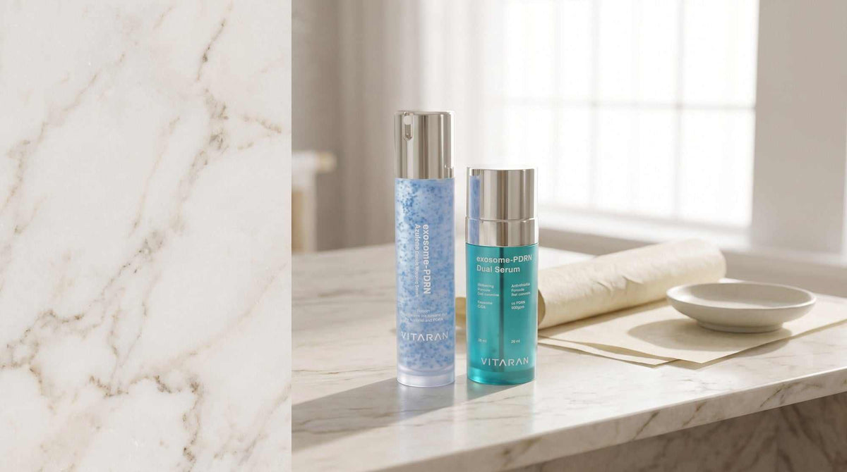 VITARAN Morning & Night Serum Duo with Azulene and PDRN for calm, firm, and radiant skin