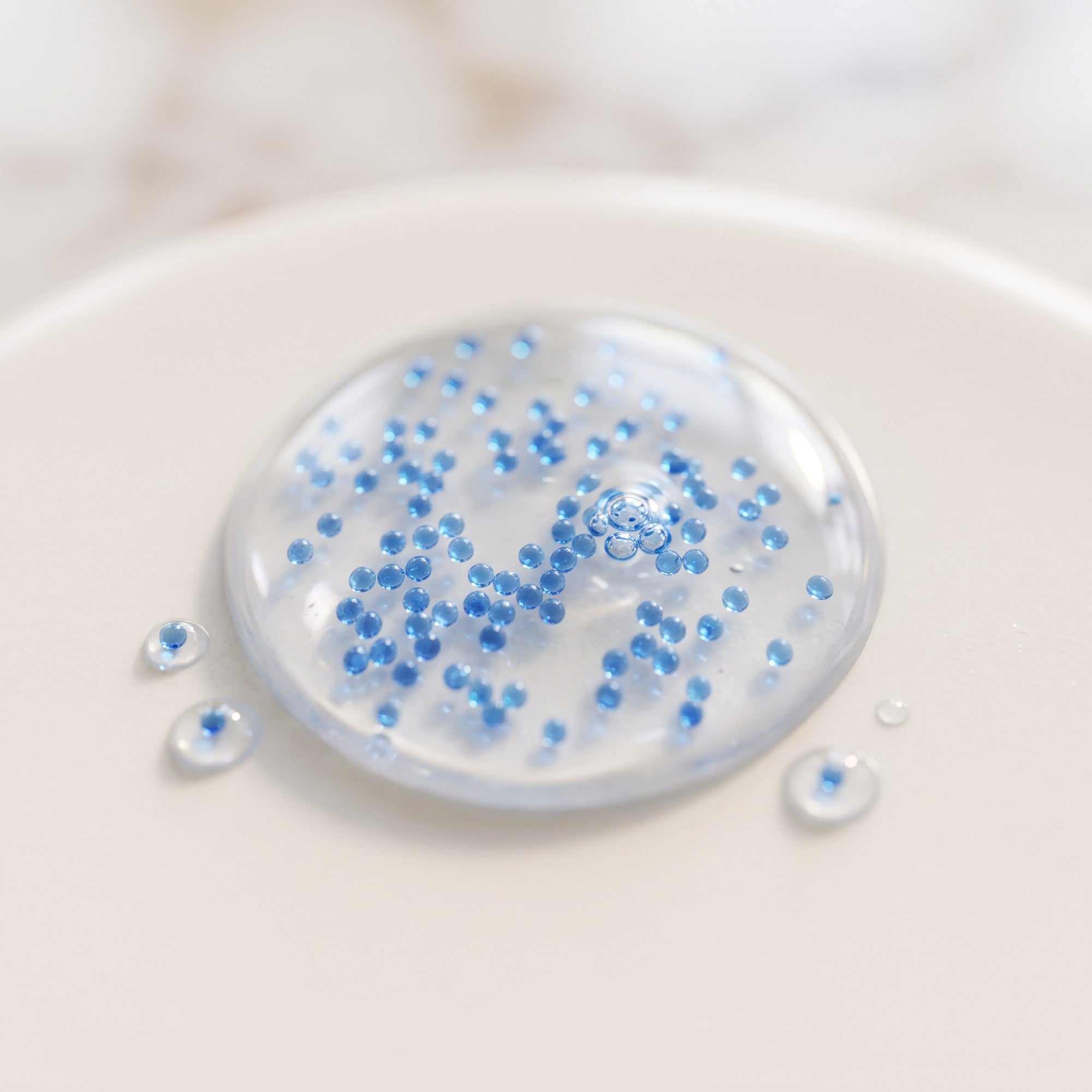 Complete Vitaran Collection azulene serum texture in close up for soothed skin