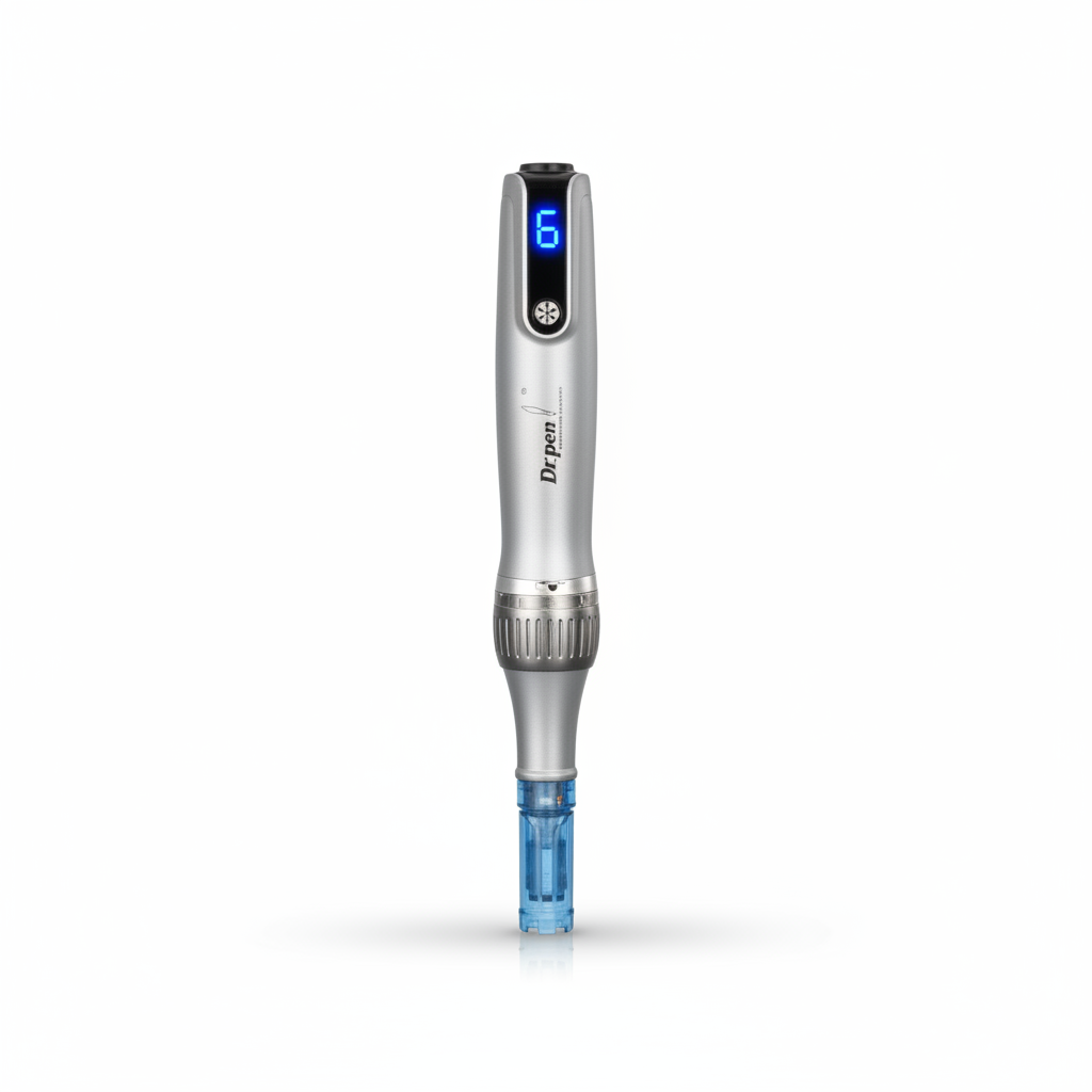 Dr. Pen M8S professional microneedling pen with digital display and ultra-fine needle cartridge for advanced skin regeneration